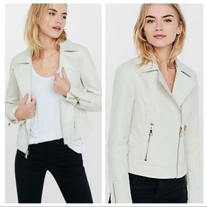 Express Faux Leather Moto Jacket - EUC!!